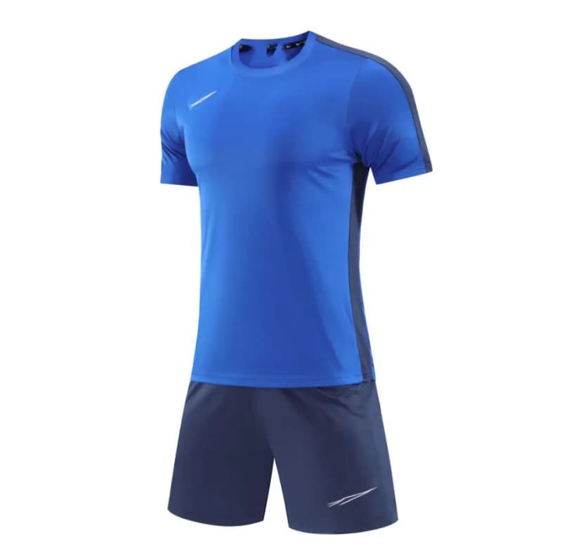 Nike Training Top & Shorts Set Blue/Navy