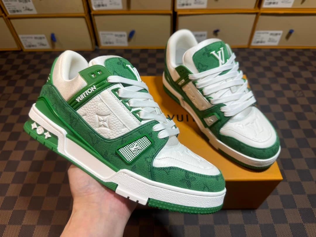 Louis Vuitton LV Trainer Monogram Red White — 新佛山 · 绿牛仔3
