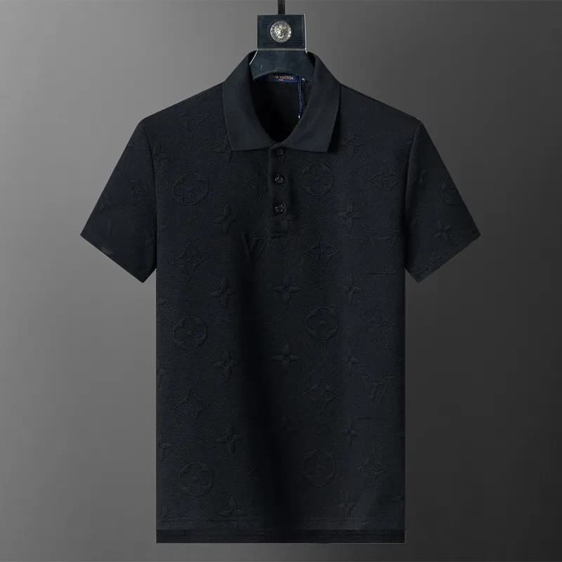 Moncler Polo Shirt Logo Embroidery — 30113 black