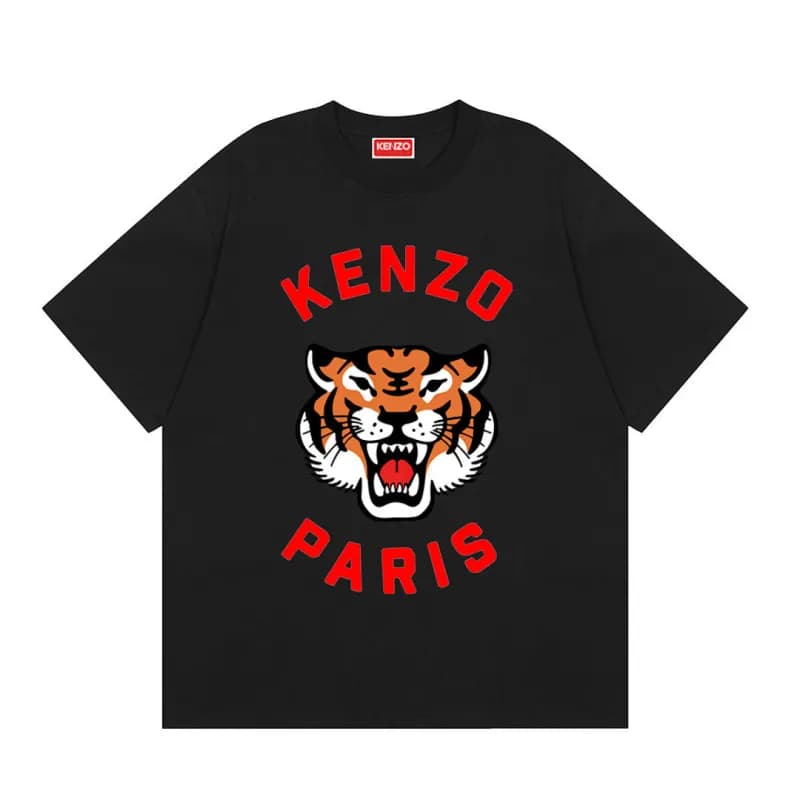 Kenzo Graphic T-Shirt Scribble Flower — K87黑色