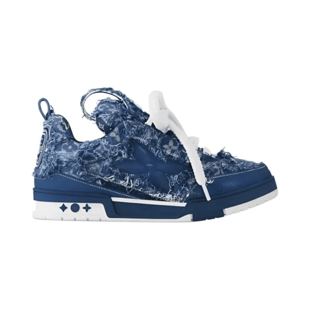 Louis Vuitton LV Trainer Monogram Embroidery — FS · Unisex Blue Demin