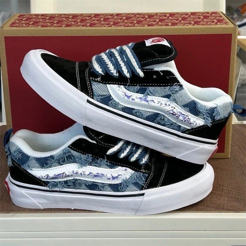 Vans Old Skool Grey/True Blue — B23
