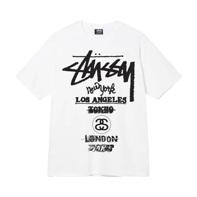 Stüssy Wizard Graphic Tee Blue Star Wizard — 白色【23迅游】