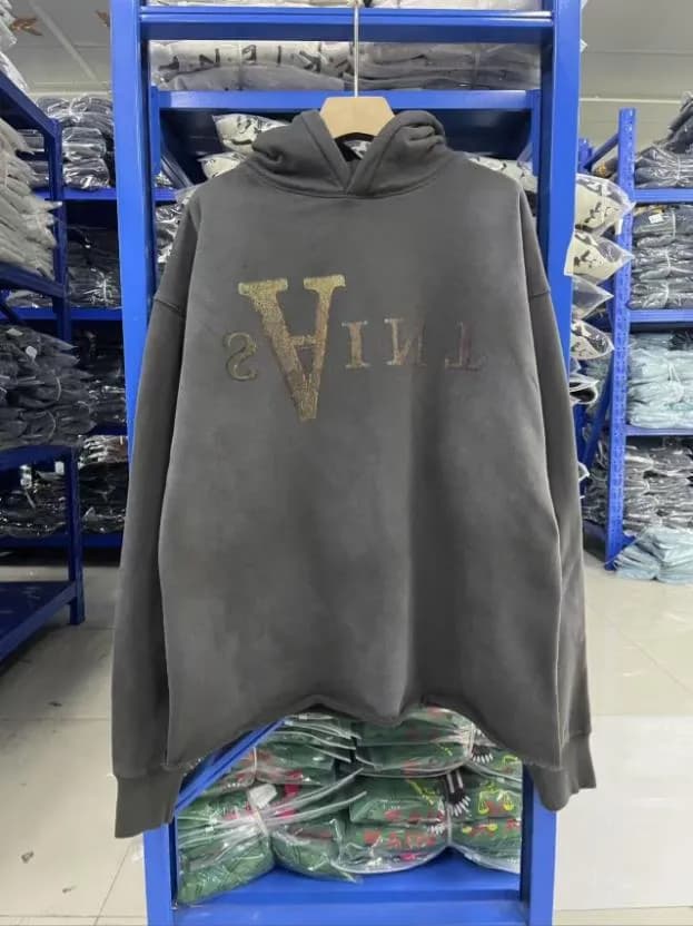 Saint Michael Skeleton Hoodie Distressed Rib Cage Print — 6