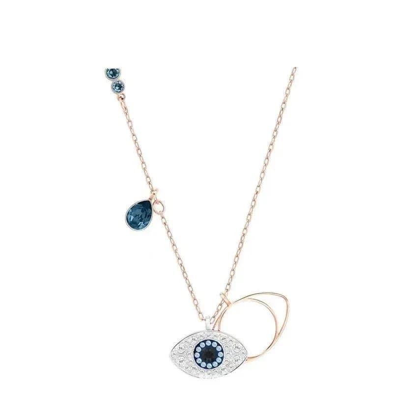 Swarovski Evil Eye Necklace Crystal Pavé