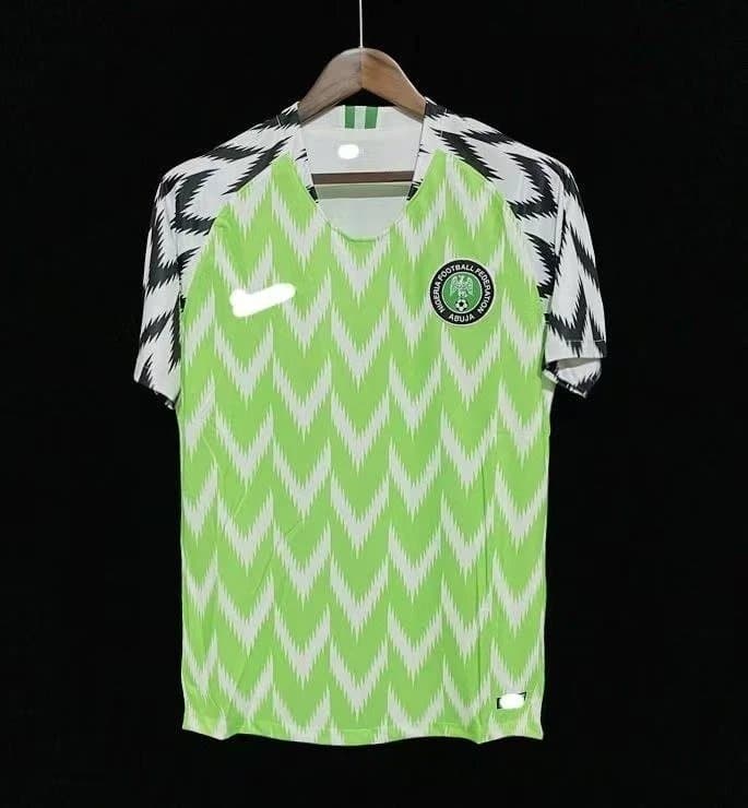 Nike Nigeria Home Jersey 2018 World Cup Chevron