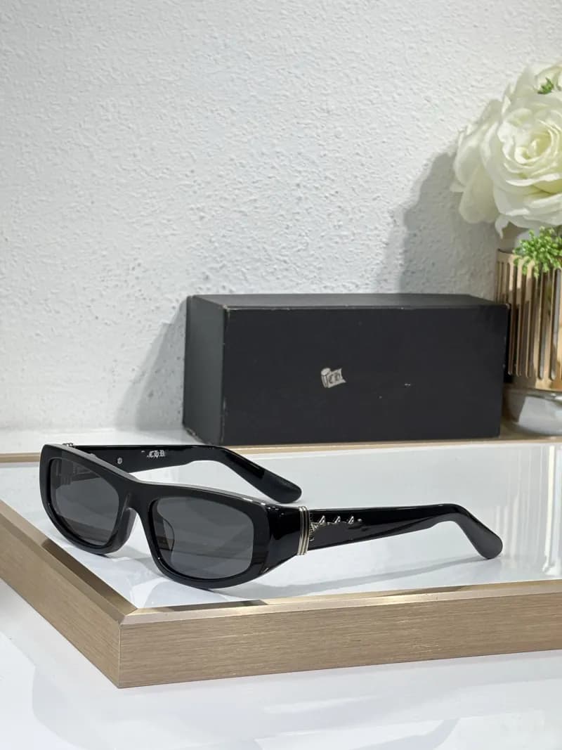 Chrome Hearts Sunglasses Rectangular Frame with Cross Detail