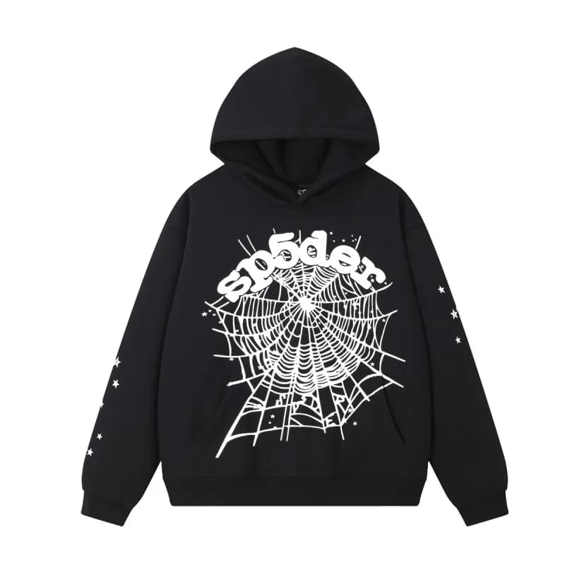 Sp5der Spider Hoodie Spiderweb Print