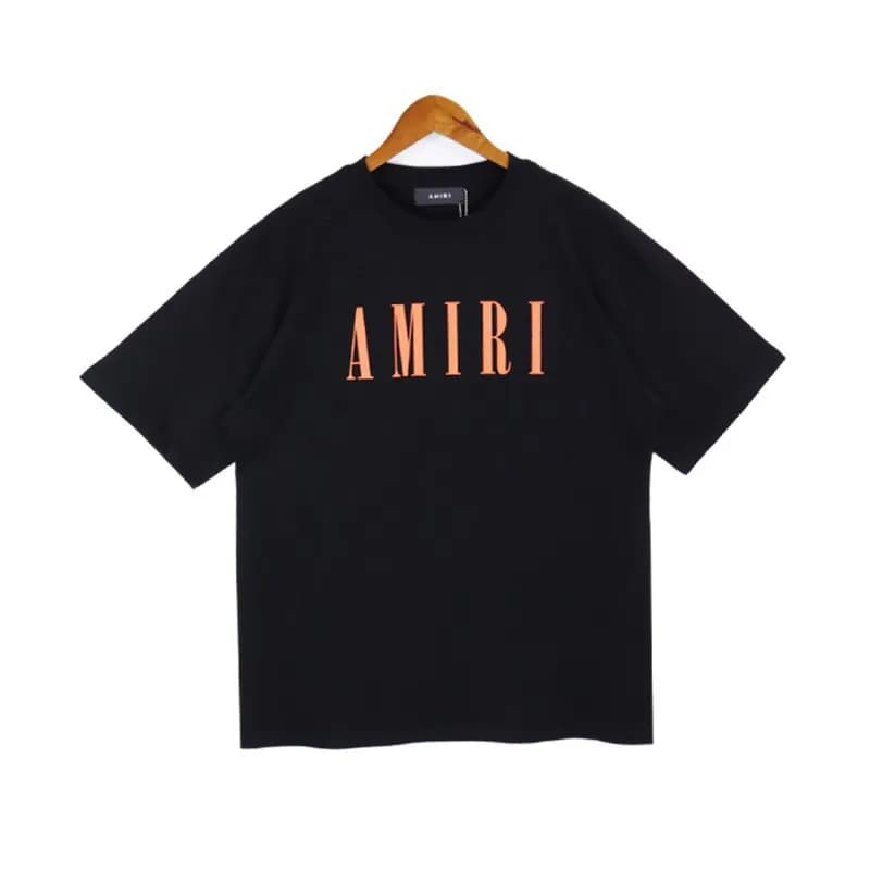 Amiri Logo T-Shirt Embroidered Script — 2143 橙