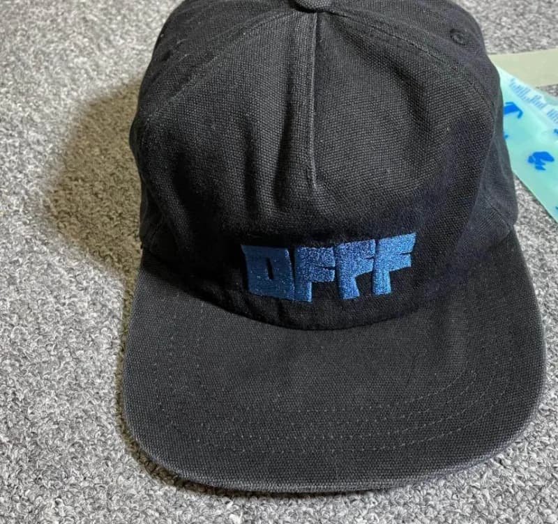 Off-White Snapback Cap OFF Diagonal Logo