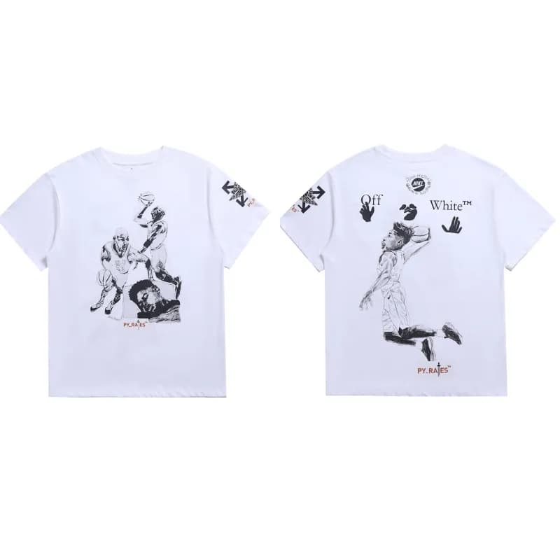 Off-White Arrow Logo T-Shirt Ice Blue Arrow — 2100 white