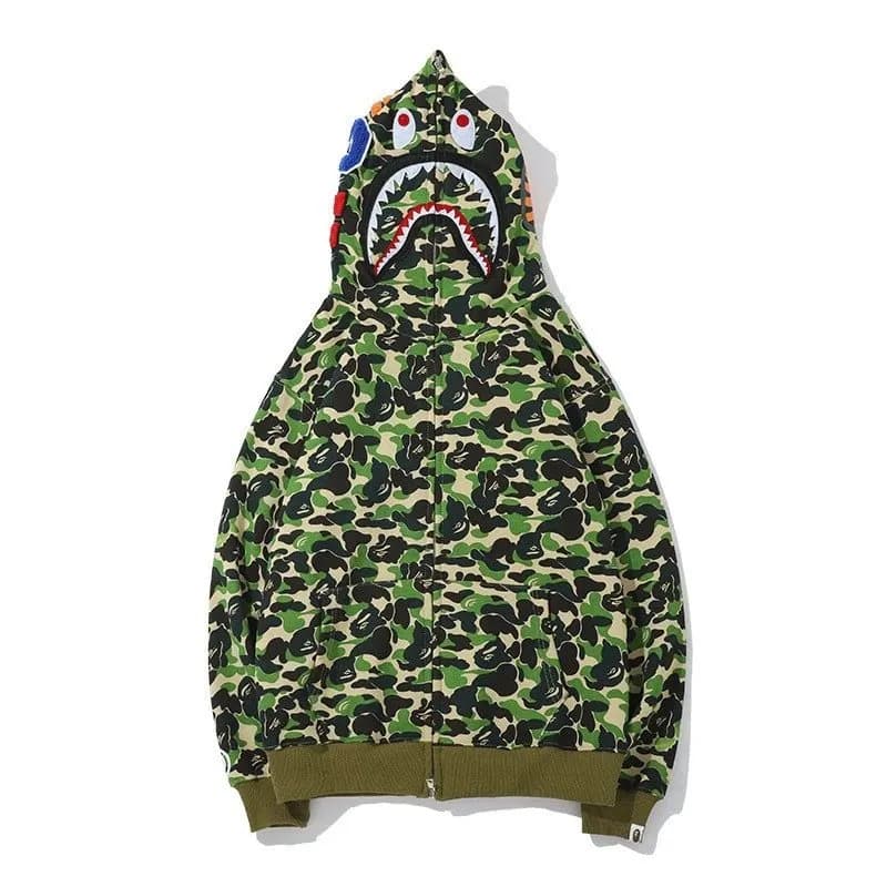 BAPE Shark Hoodie 1st Camo — ANK-TT356-绿