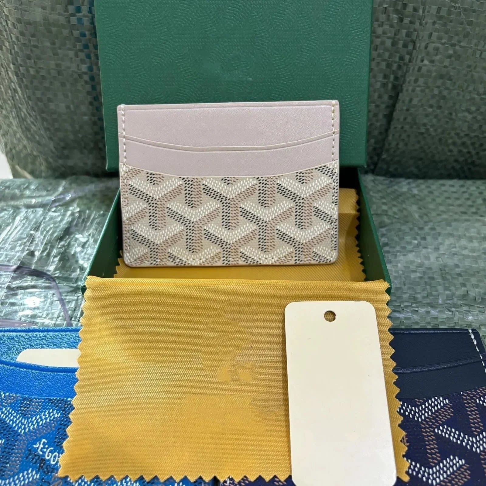 Goyard Card Holder Goyardine Canvas