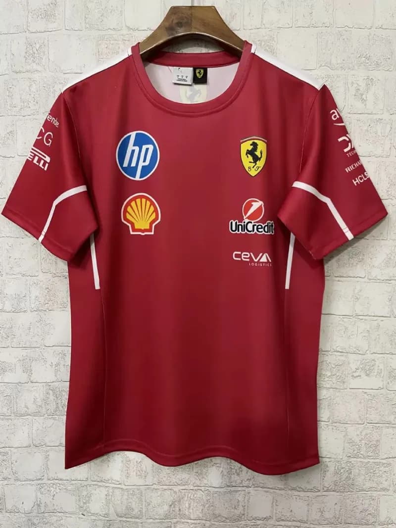 Tudor Polo Shirt Red Bull Racing Team — 2025法拉利圆领