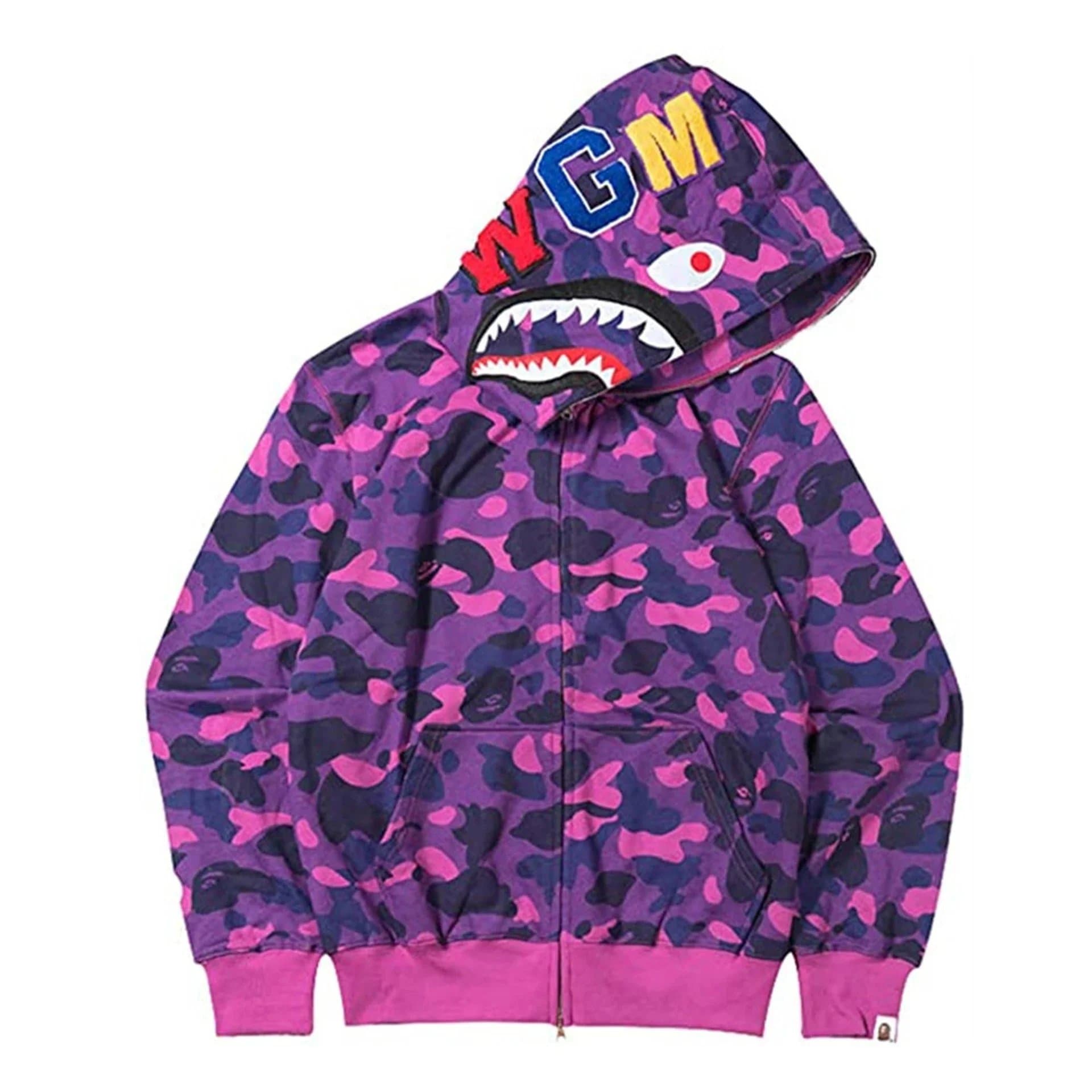 BAPE Shark Hoodie Multi Camo — 1