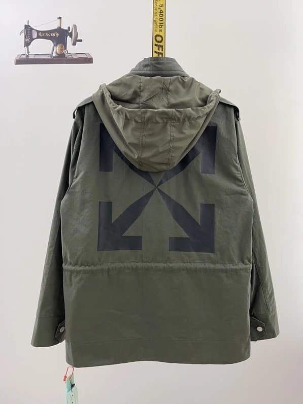 Palace Varsity Jacket Orange Logo Patch — ow234-军绿色