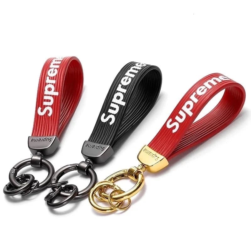 Supreme Silicone Keychain Box Logo