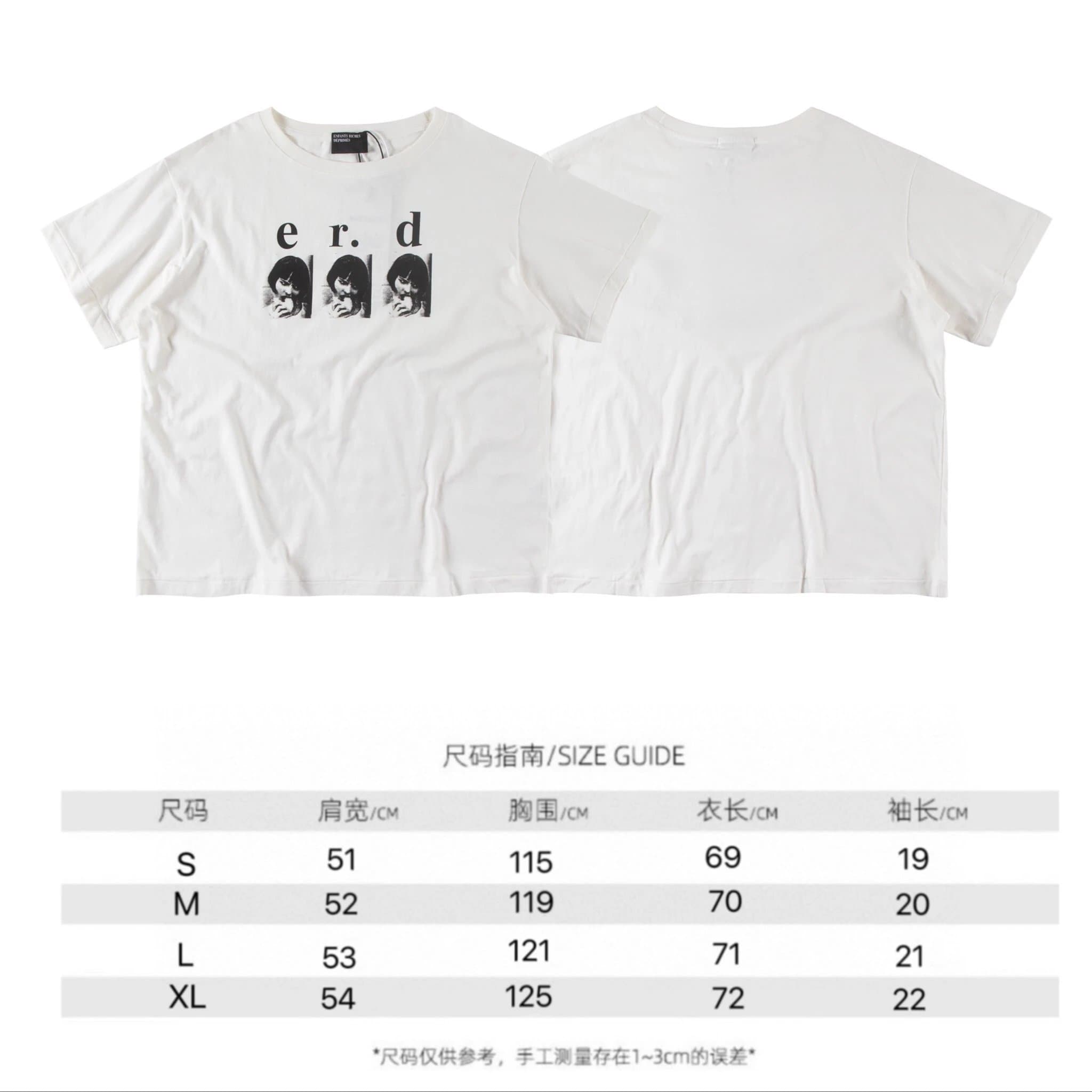 Fear of God Essentials Graphic Tee Psychic Print — Off-White "Three Girls" Lettering