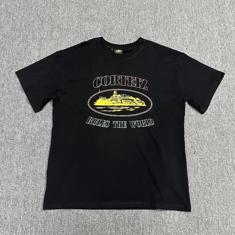 Corteiz Tee Script Logo — 3102黑彩印