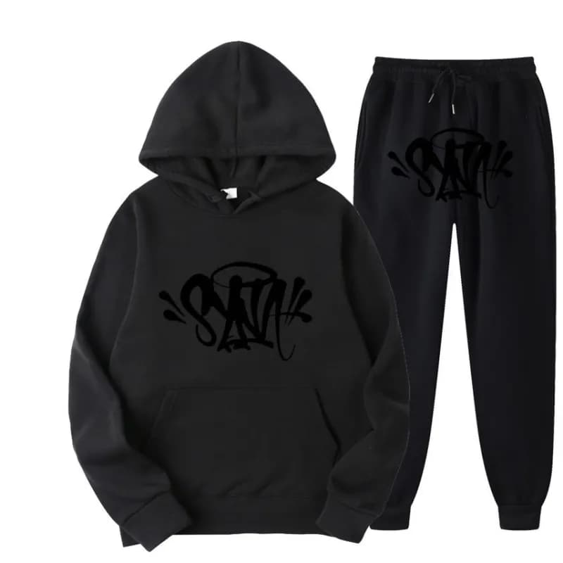 Corteiz Hoodie and Joggers Set Graffiti Logo — 2