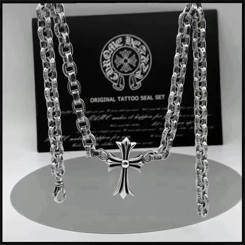 Chrome Hearts Cross Pendant Chain Original Tattoo Seal