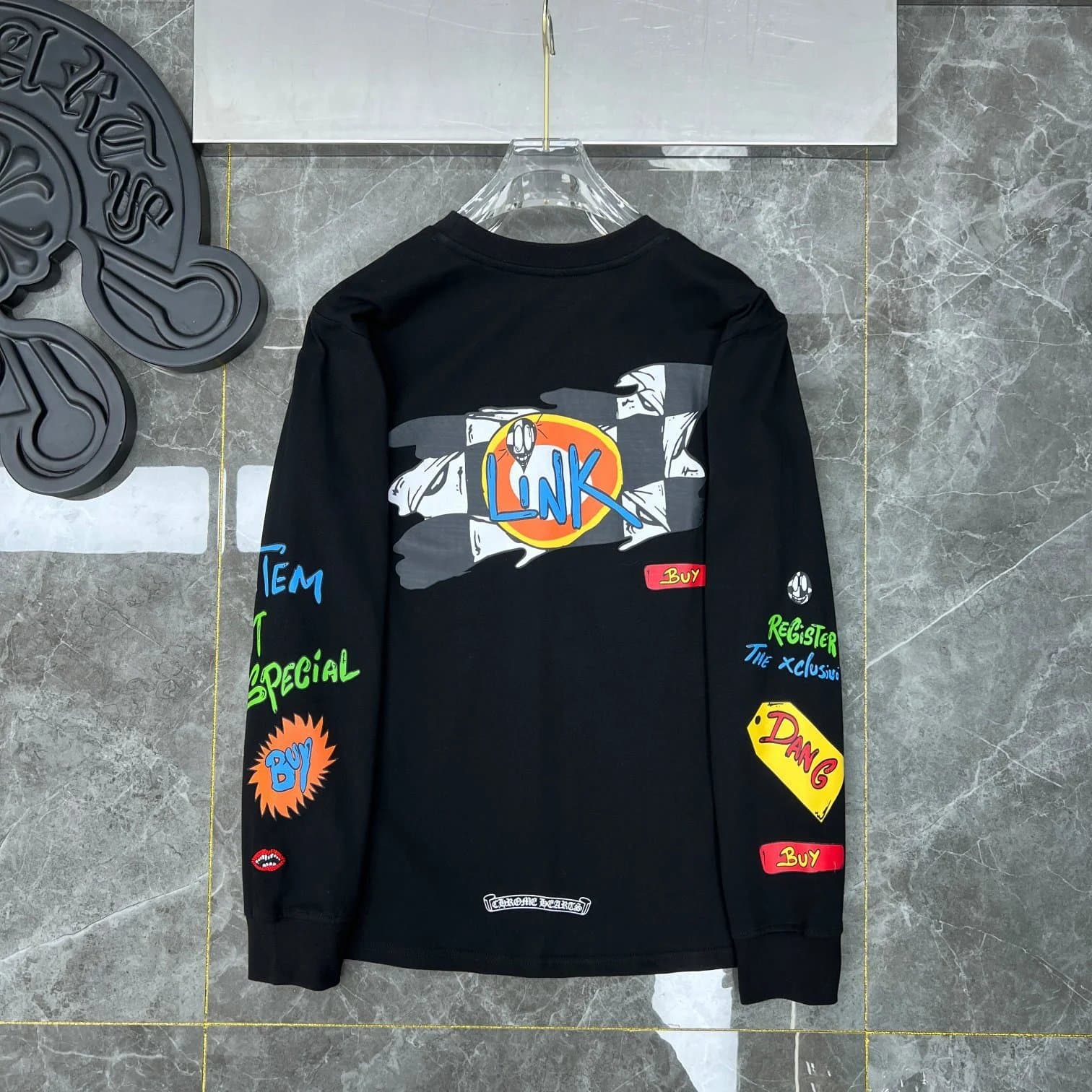 Chrome Hearts Long Sleeve Tee Link Graphic