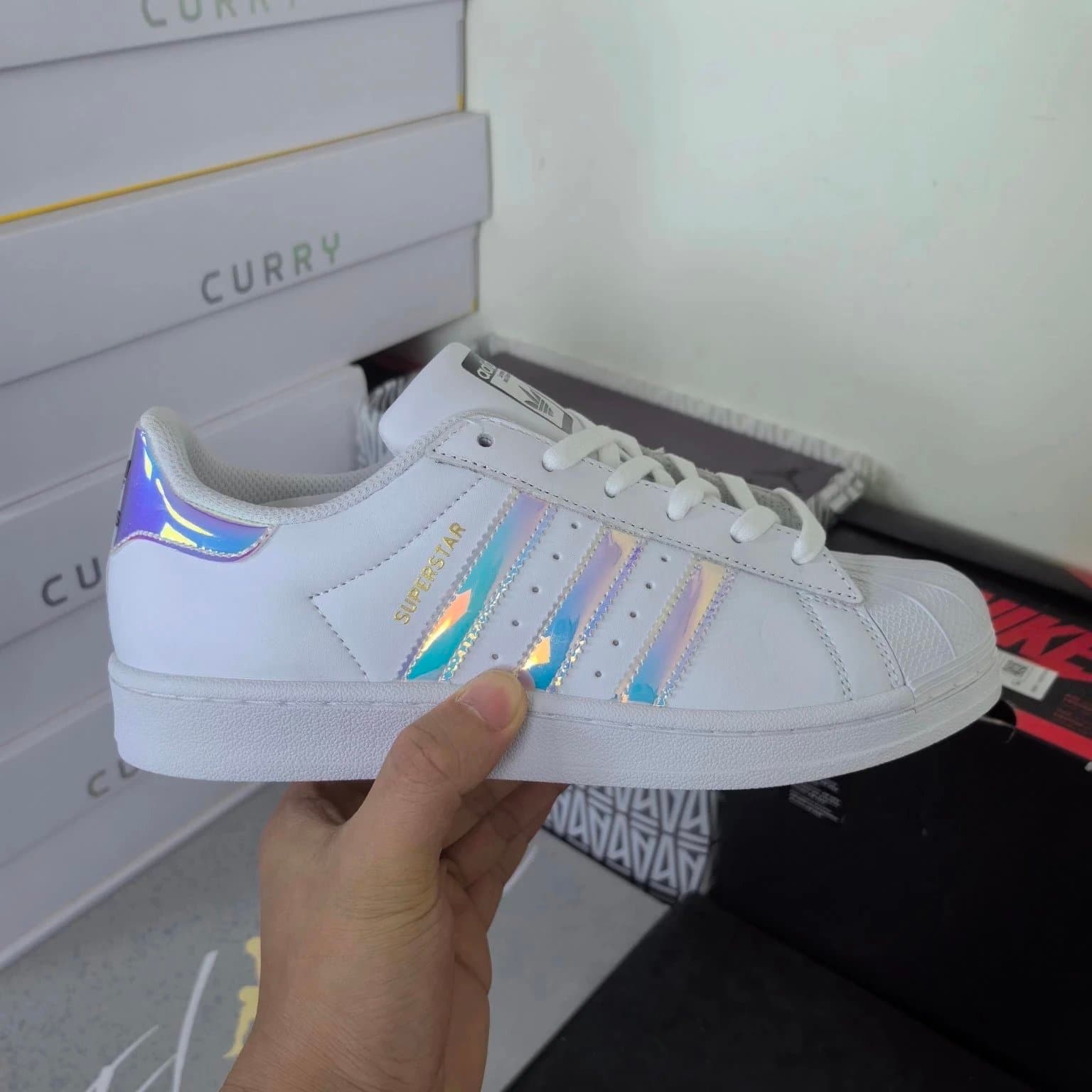 Adidas Superstar Classic White — 高版本 镭射