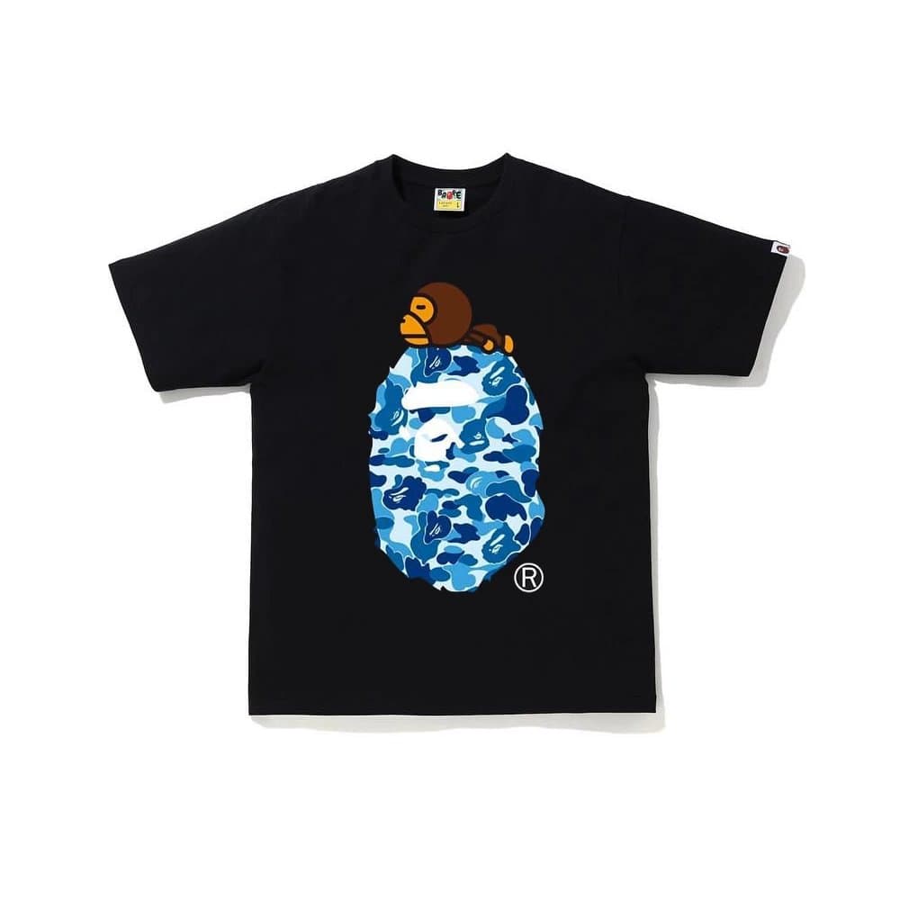 BAPE × New Balance Graphic Tee Ape Head Camo — 5063黑蓝