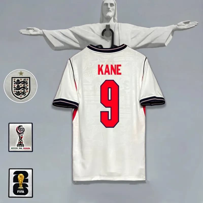 Nike Spain National Team Jersey Williams Jr. #17 — England home jersey, number 9, with captain's armband