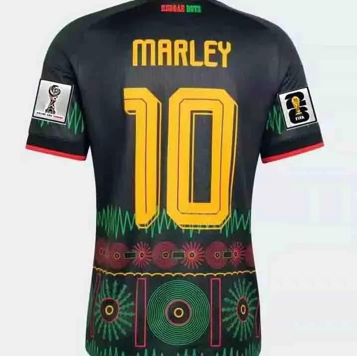 Marley Tribute Jersey Rasta Pattern