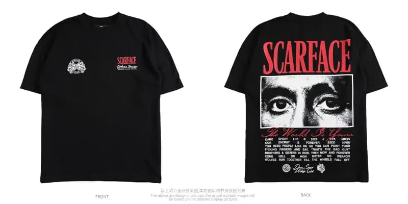 Graphic T-Shirt Scarface Movie Print