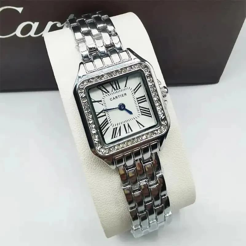 Panthère de Cartier Small Steel with Diamonds