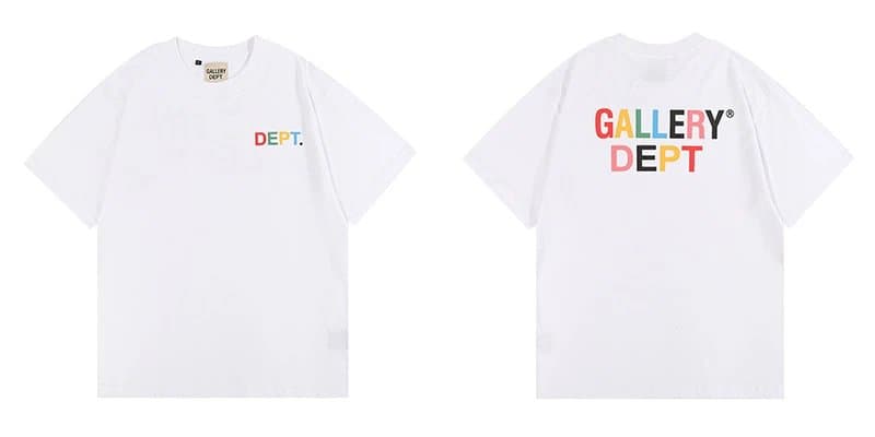 Gallery Dept. Paint Splatter Tee Miami Gradient Print — 彩字白色 6002