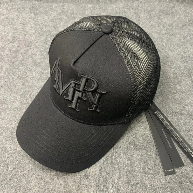 Amiri Baseball Cap White Logo — A14
