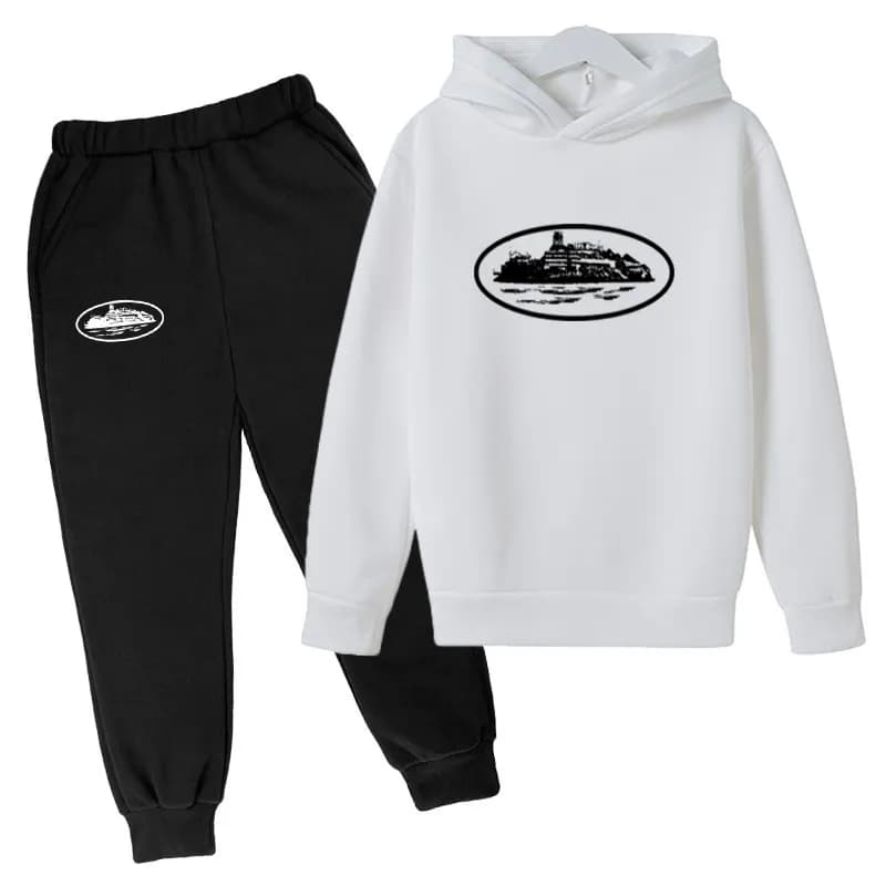 Tommy Hilfiger Hoodie and Joggers Set Ship Logo Print