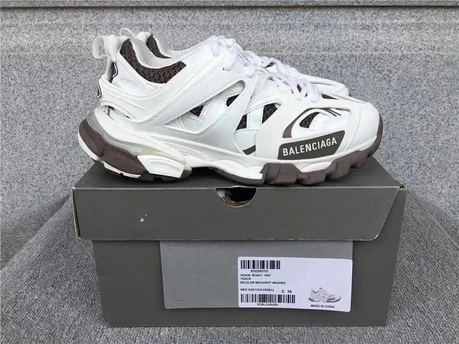 Balenciaga Track Sneaker Silver Green — W3AC11897