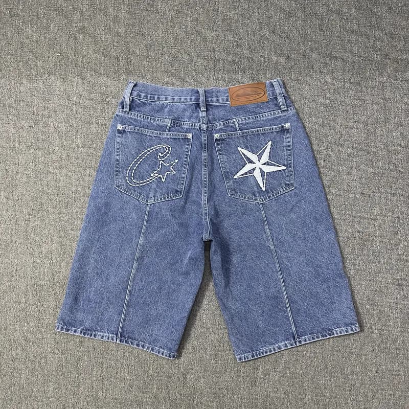 C.P. Company Denim Shorts Embroidered Star & C Logo