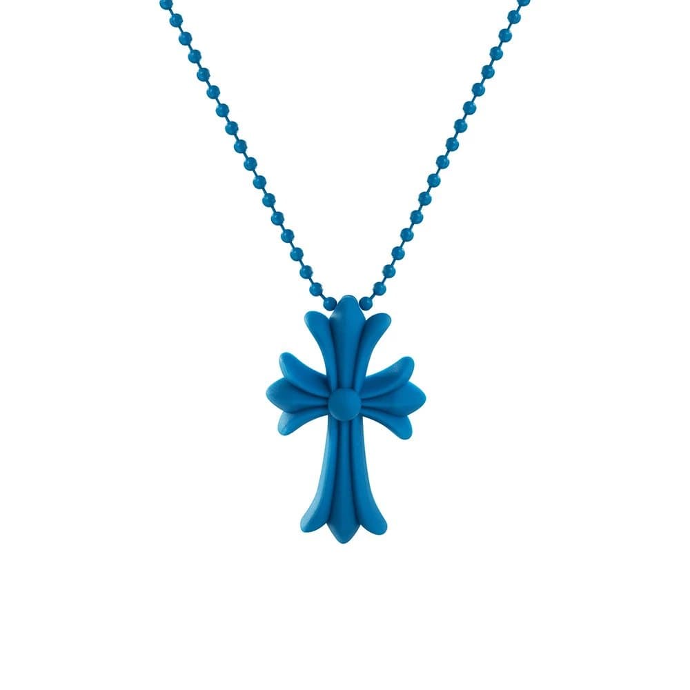 Chrome Hearts Cross Pendant Matte Red — 蓝色【送防尘袋】