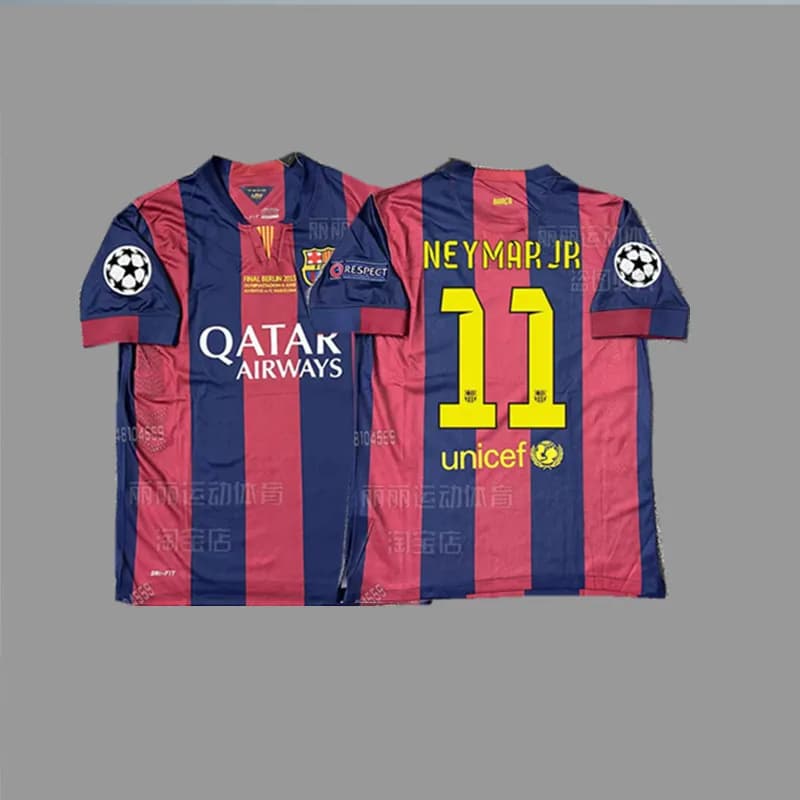 Adidas AC Milan 2007 Champions League Final Jersey Ronaldo 99 — 1415欧冠冠军巴S主场  印11号内马尔+臂章
