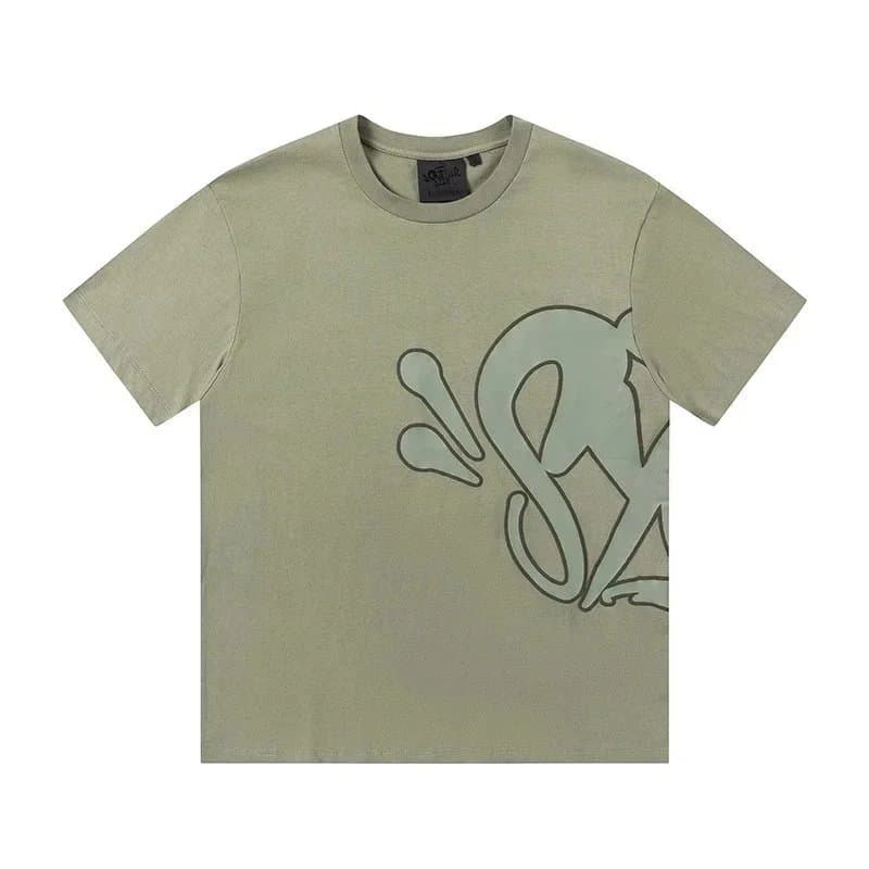 Off-White Graphic T-Shirt Diagonal Logo — 军绿T