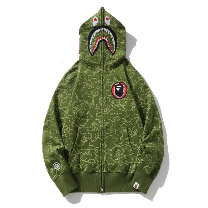BAPE Shark Hoodie Camo