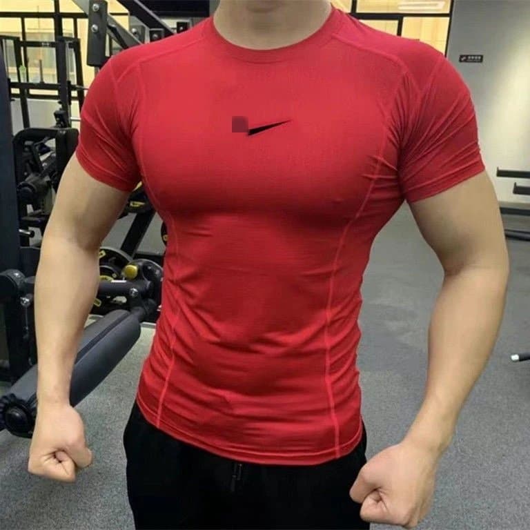 Nike Pro Compression Tee Solid Red