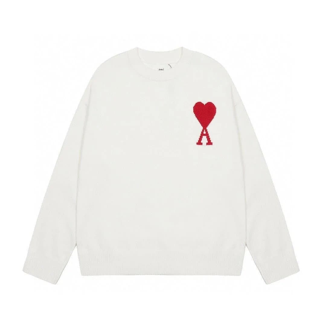 AMI Paris Knit Sweater Heart Logo — 10