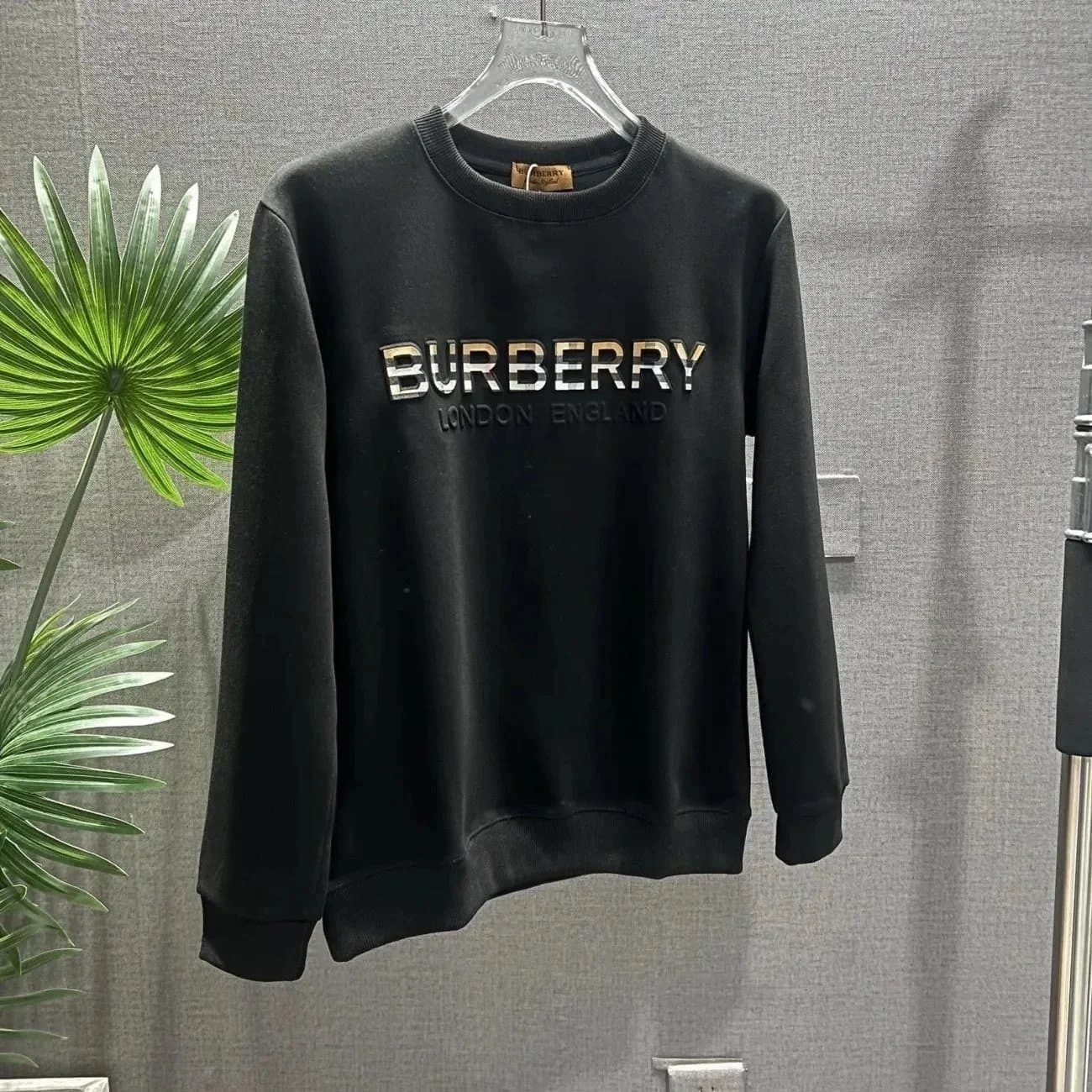 Burberry Crewneck Sweatshirt Metallic Logo