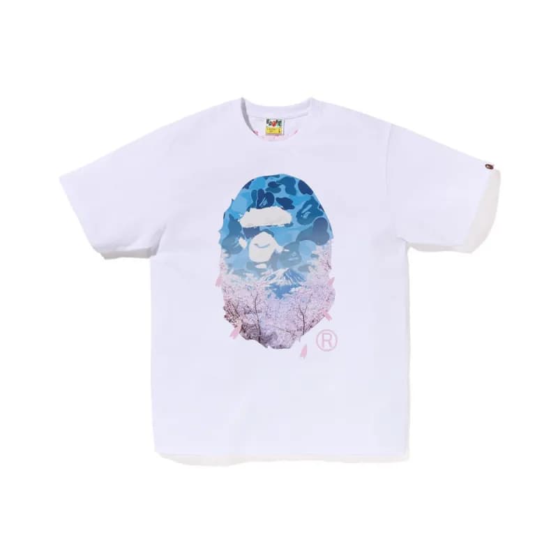 BAPE Ape Head Tee Cherry Blossom Camo