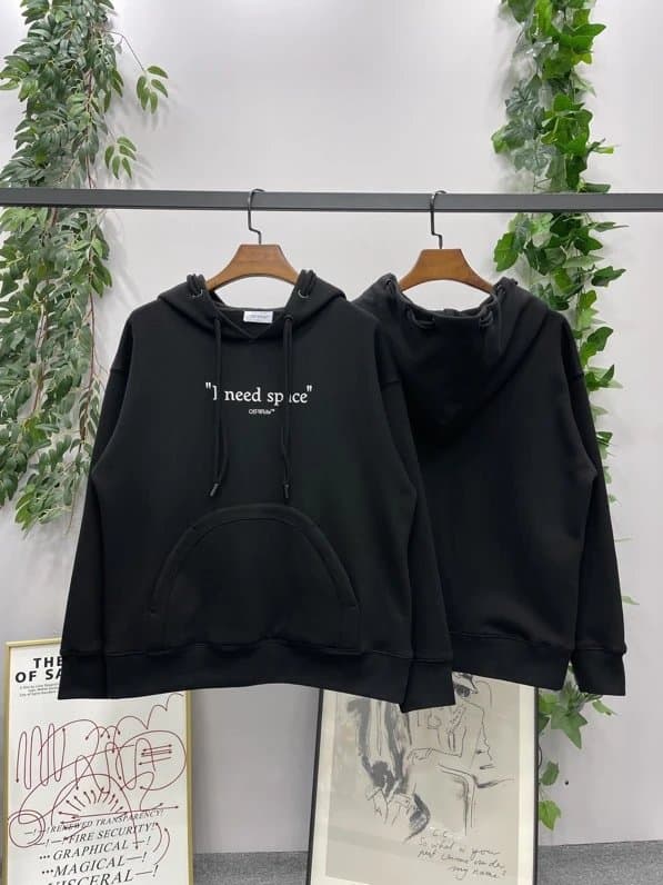 Saint Laurent Hooded Sweatshirt Abstract Graphic Print — ow152