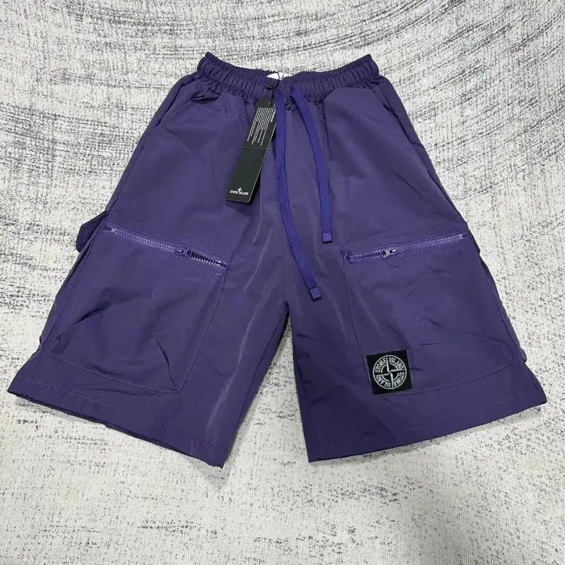 Stone Island Logo Patch Shorts Black — SD14