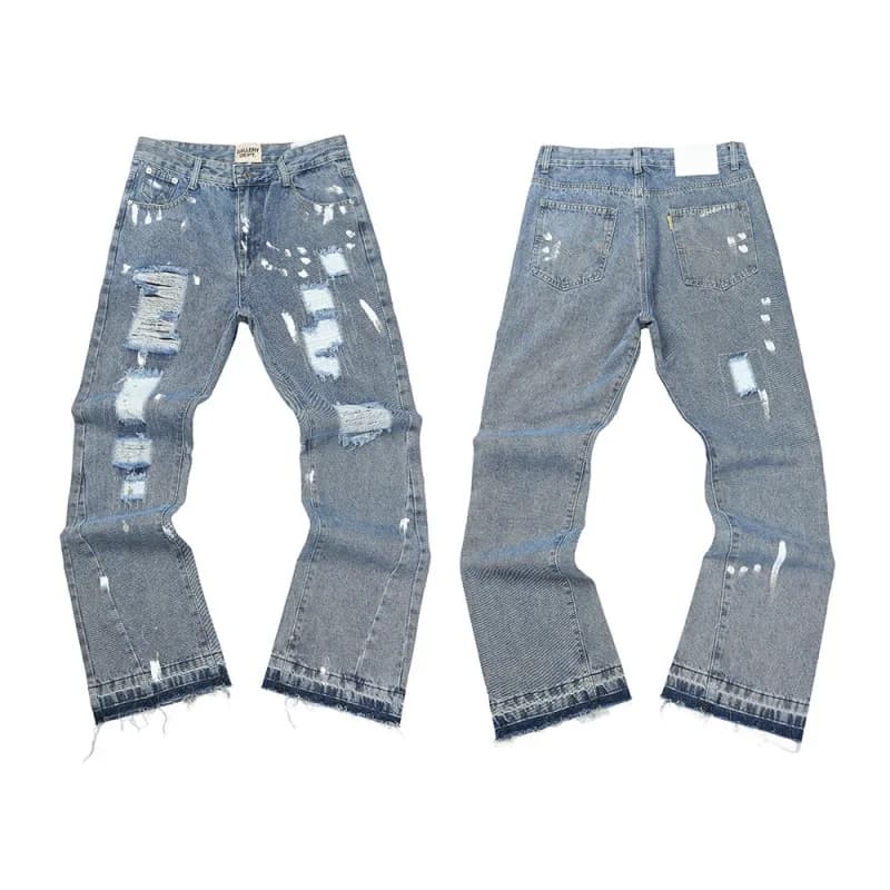 Levi's 501 Distressed Jeans Heavy Ripped Wash