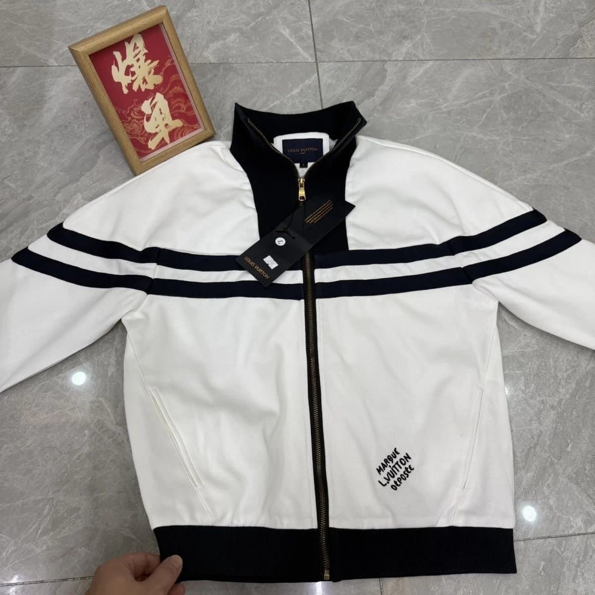 Moncler Hooded Zip-Up Jacket Logo Hood — 33