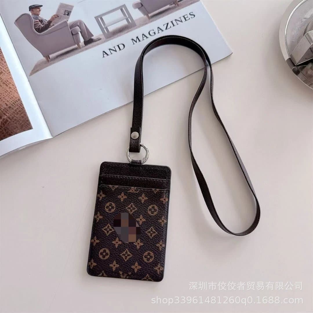 Louis Vuitton LV Monogram Cardholder Lanyard Monogram Canvas